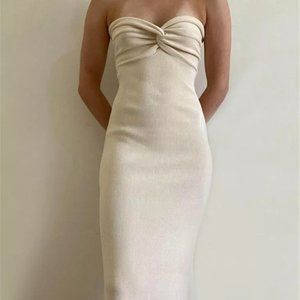 Strapless Knit Maxi Dresses